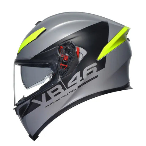 Casco AGV K5 S Pinlock Apex 46 Matt Silver/Black/Neon Yellow