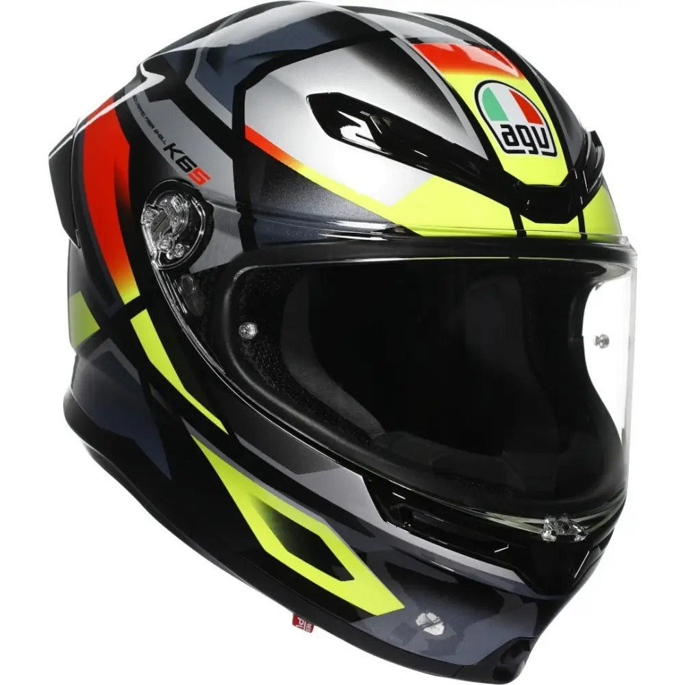 Casco AGV K6 S Erazer Black/Red/Yellow Fluo
