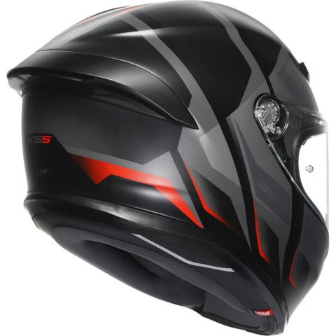 Casco AGV K6 S Karve Matt Black/Grey/Red