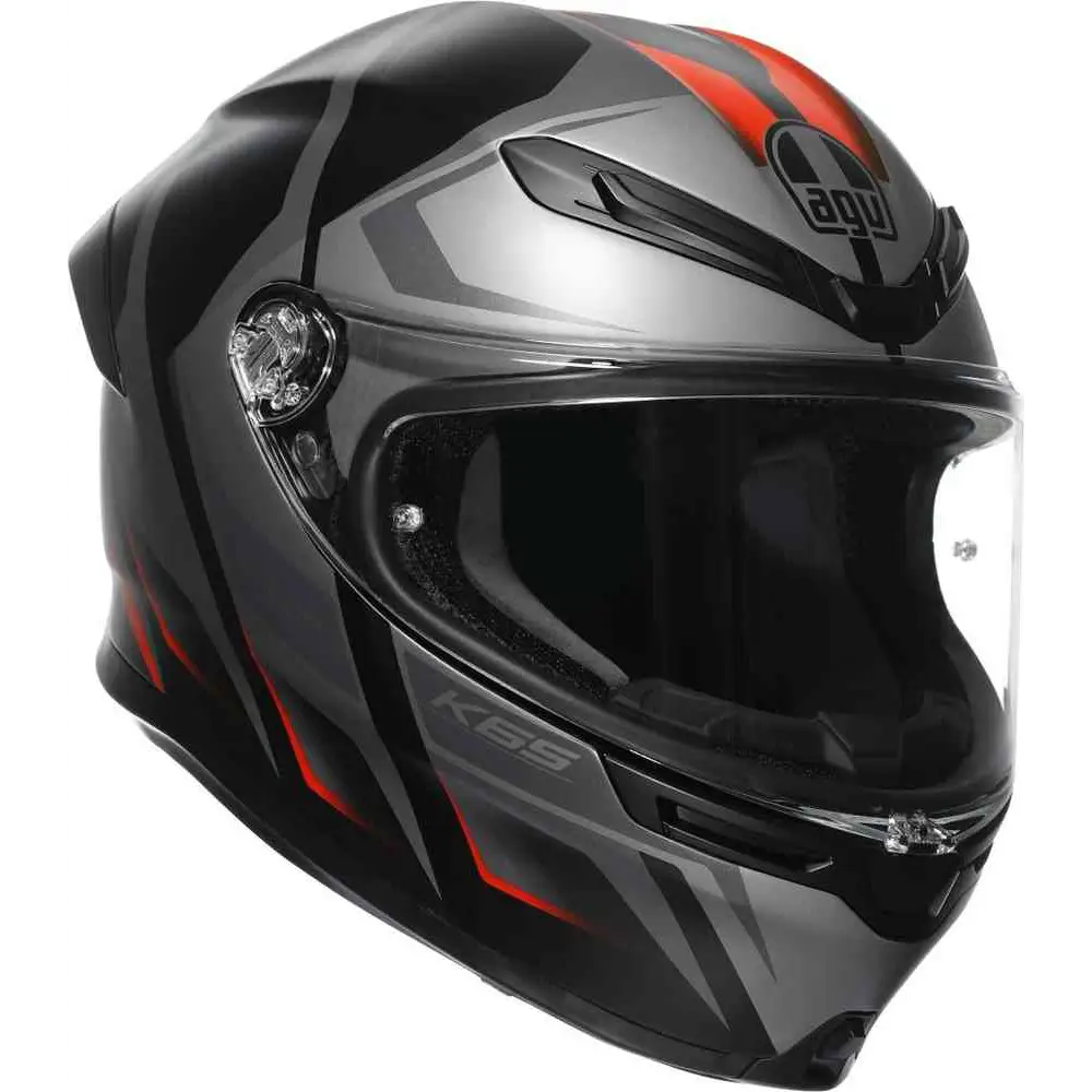 Casco AGV K6 S Karve Matt Black/Grey/Red