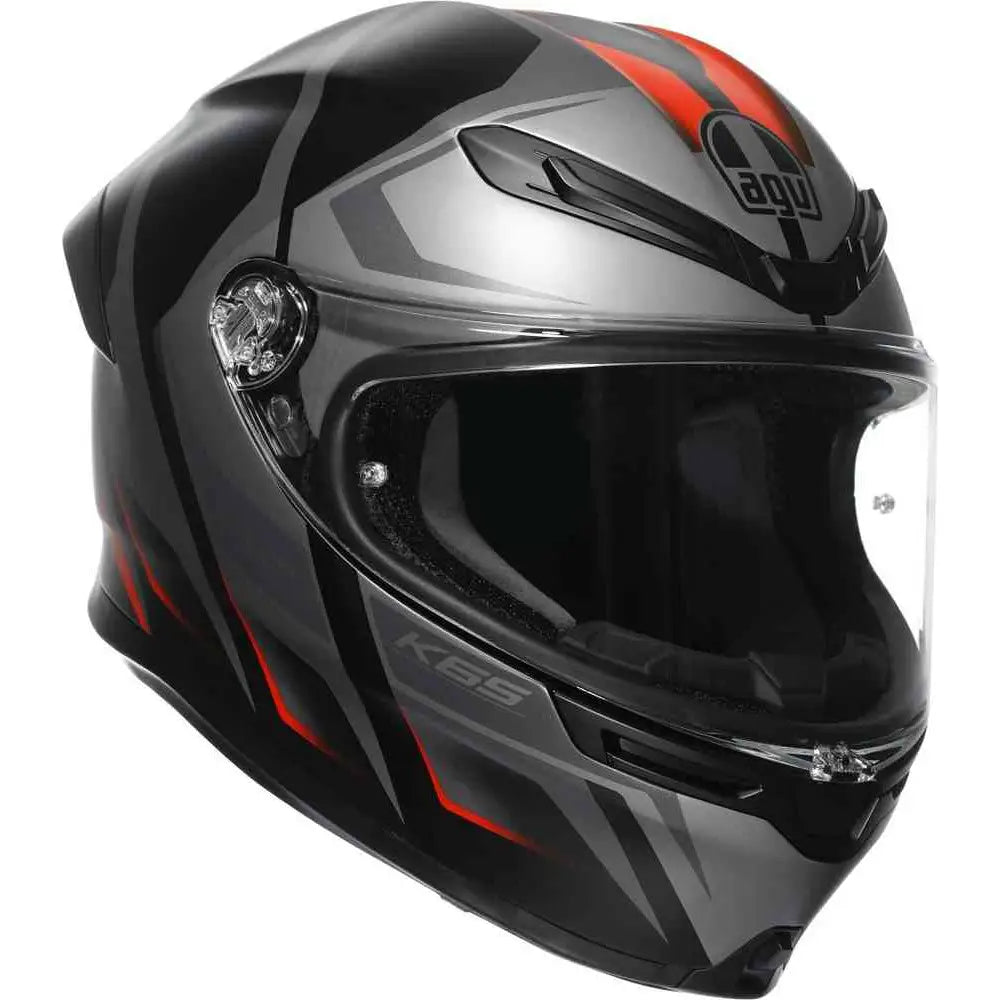 Casco AGV K6 S Karve Matt Black/Grey/Red