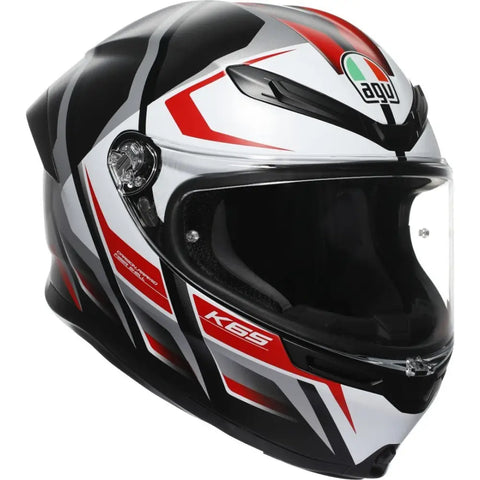Casco AGV K6 S Karve Matt Black/White/Red