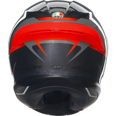Casco AGV K6 S Slashcut Black/Grey/Red ECE 22-06