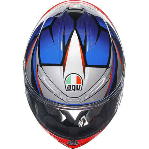 Casco AGV K6 S Slashcut Black/Silver/Blue/Red ECE 22-06