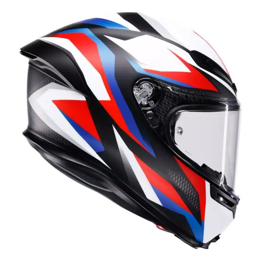 Casco AGV K6 S Timewarp Matt Black/Red/Blue