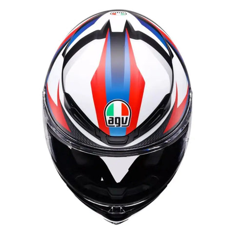 Casco AGV K6 S Timewarp Matt Black/Red/Blue