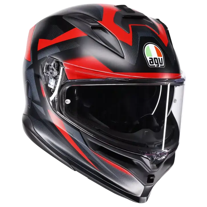 Casco AGV K7 Glimpse Matte Black/Red