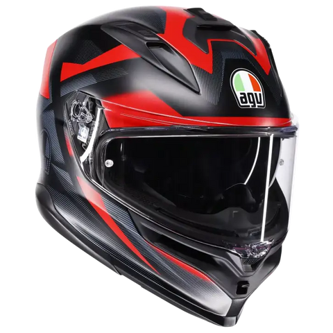 Casco AGV K7 Glimpse Matte Black/Red