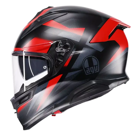 Casco AGV K7 Glimpse Matte Black/Red