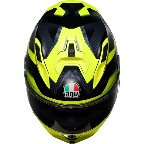 Casco AGV K7 Glimpse Matte Black/Yellow Fluo