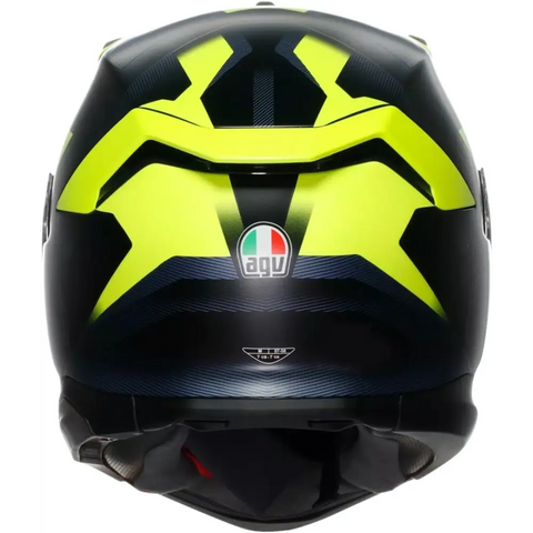 Casco AGV K7 Glimpse Matte Black/Yellow Fluo