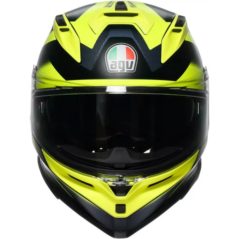 Casco AGV K7 Glimpse Matte Black/Yellow Fluo