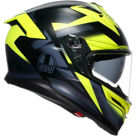 Casco AGV K7 Glimpse Matte Black/Yellow Fluo