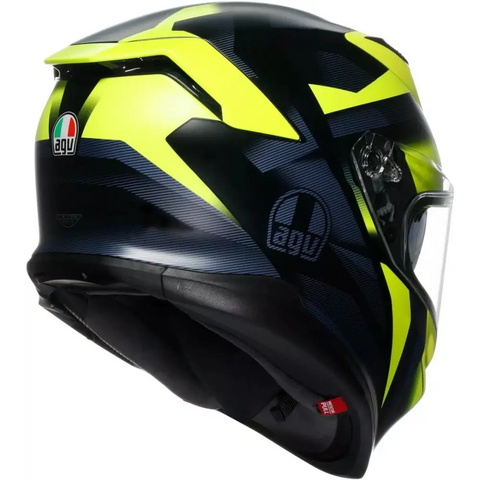 Casco AGV K7 Glimpse Matte Black/Yellow Fluo