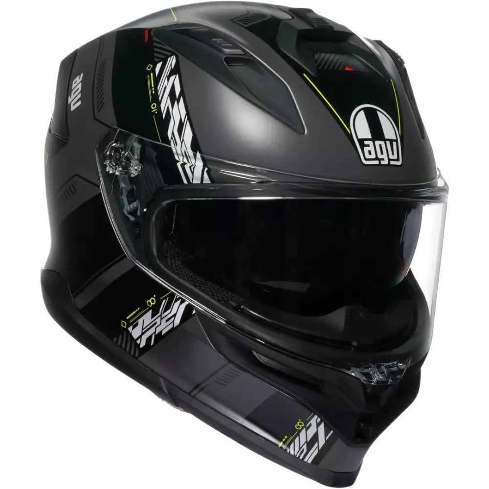 Casco AGV K7 Kyber Matte Gray/Yellow Fluo