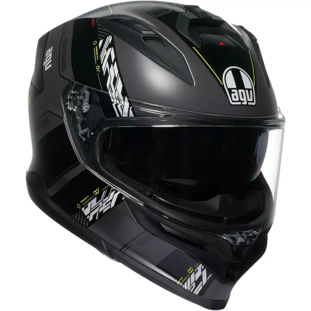 Casco AGV K7 Kyber Matte Gray/Yellow Fluo