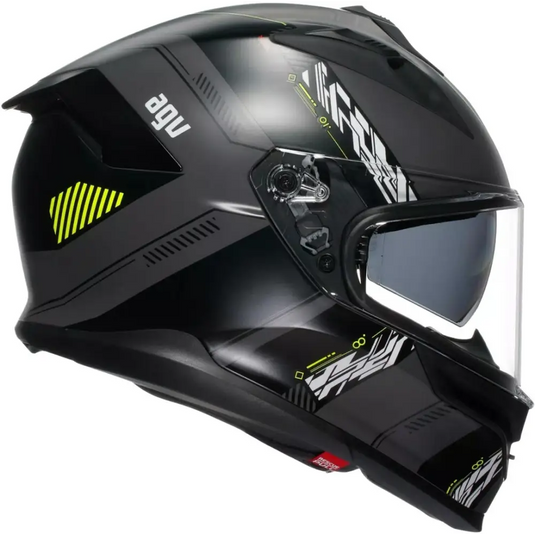 Casco AGV K7 Kyber Matte Gray/Yellow Fluo