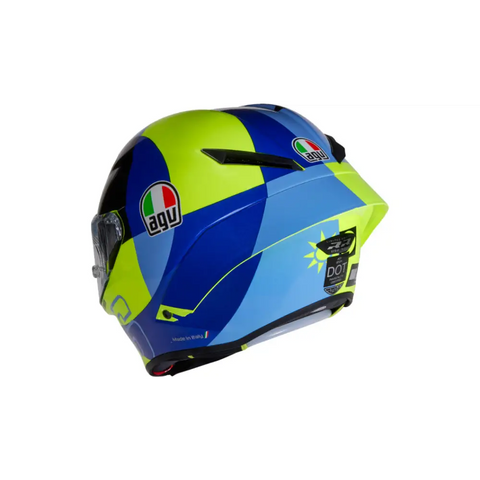 Casco AGV Pista GP RR Carbon Soleluna 2022 Black/Yellow/Blue ECE 22-06