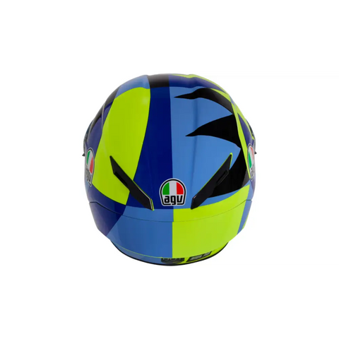 Casco AGV Pista GP RR Carbon Soleluna 2022 Black/Yellow/Blue ECE 22-06