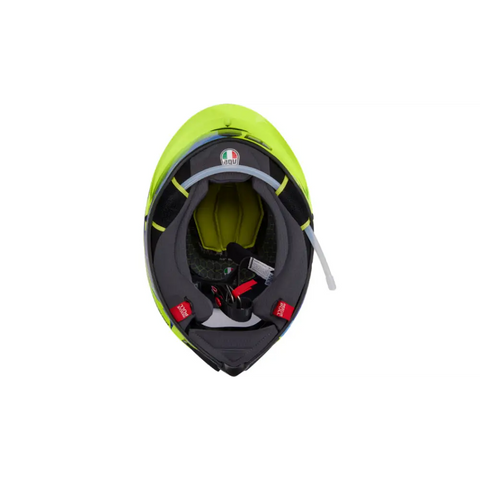 Casco AGV Pista GP RR Carbon Soleluna 2022 Black/Yellow/Blue ECE 22-06