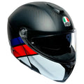 Casco AGV Sportmodular Carbon Layer Red/Blue
