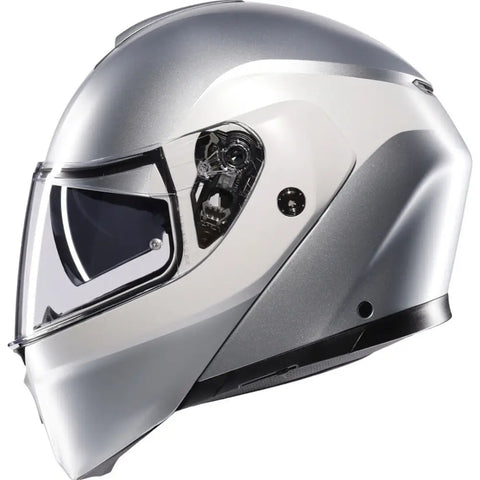 Casco AGV Streetmodular Levico Matt Silver/Light Grey