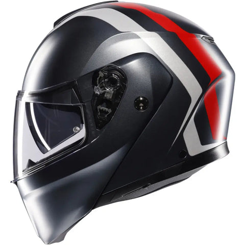 Casco AGV Streetmodular Resia Grey Matt/Red