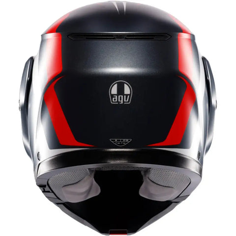 Casco AGV Streetmodular Resia Grey Matt/Red