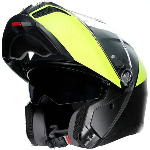 Casco AGV Tourmodular Balance Matt Black/Fluo Yellow/Gray