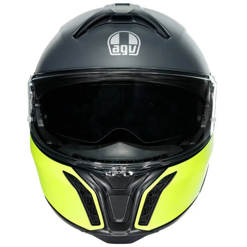 Casco AGV Tourmodular Balance Matt Black/Fluo Yellow/Gray