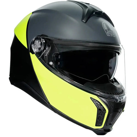 Casco AGV Tourmodular Balance Matt Black/Fluo Yellow/Gray