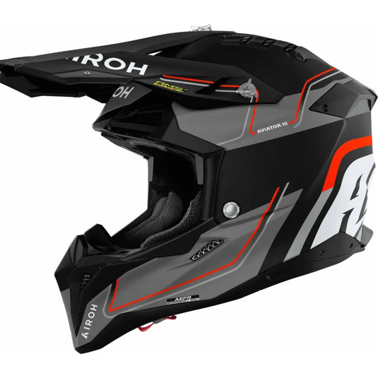 Casco Airoh Aviator 3 Leader Orange Matt