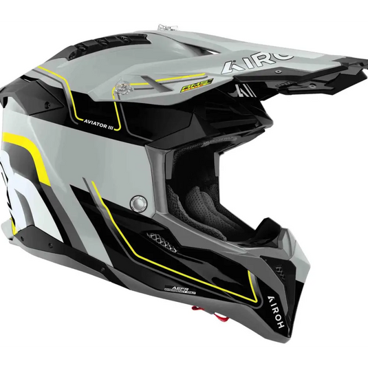 Casco Airoh Aviator 3 Leader Yellow Gloss