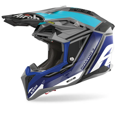 Casco Airoh Aviator 3 League Blue Gloss