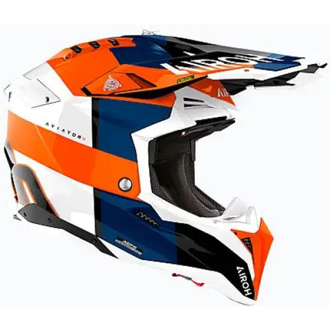 Casco Airoh Aviator 3 Monarch Orange Gloss