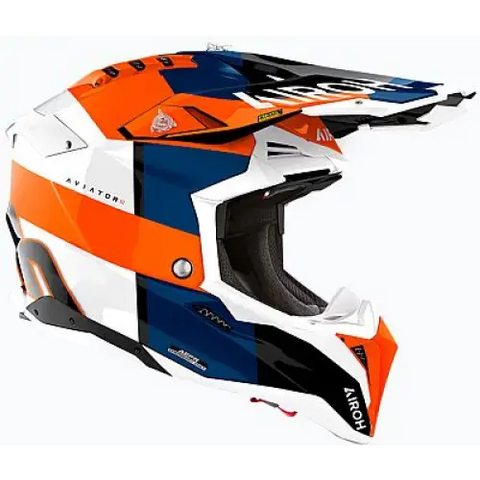 Casco Airoh Aviator 3 Monarch Orange Gloss