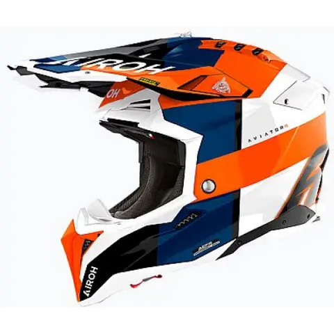 Casco Airoh Aviator 3 Monarch Orange Gloss