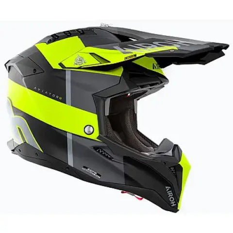 Casco Airoh Aviator 3 Monarch Yellow Matt