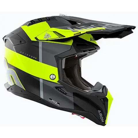 Casco Airoh Aviator 3 Monarch Yellow Matt