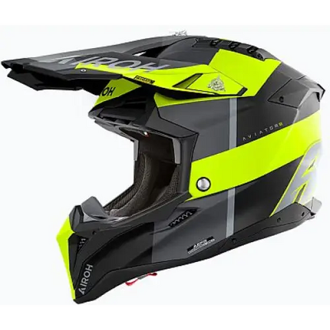 Casco Airoh Aviator 3 Monarch Yellow Matt