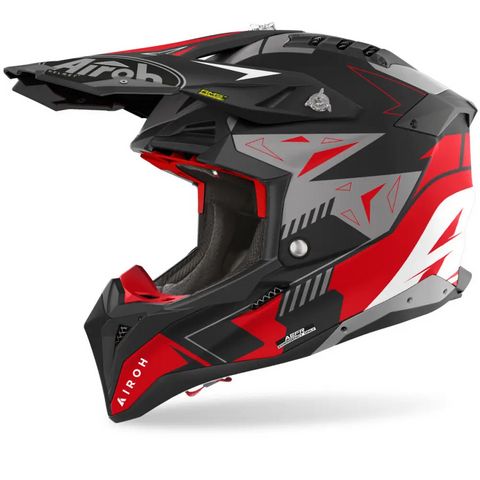 Casco Airoh Aviator 3 Spin Red Matt