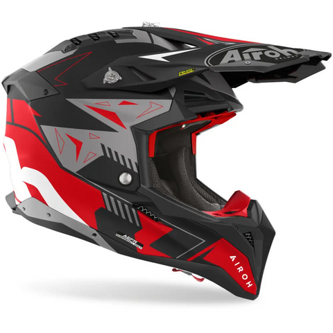 Casco Airoh Aviator 3 Spin Red Matt