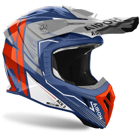 Casco Airoh Aviator Ace 2 Engine Cerulean Gloss