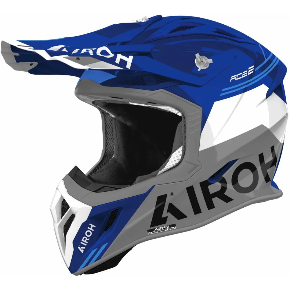 Casco Airoh Aviator Ace 2 Fury Blue Gloss