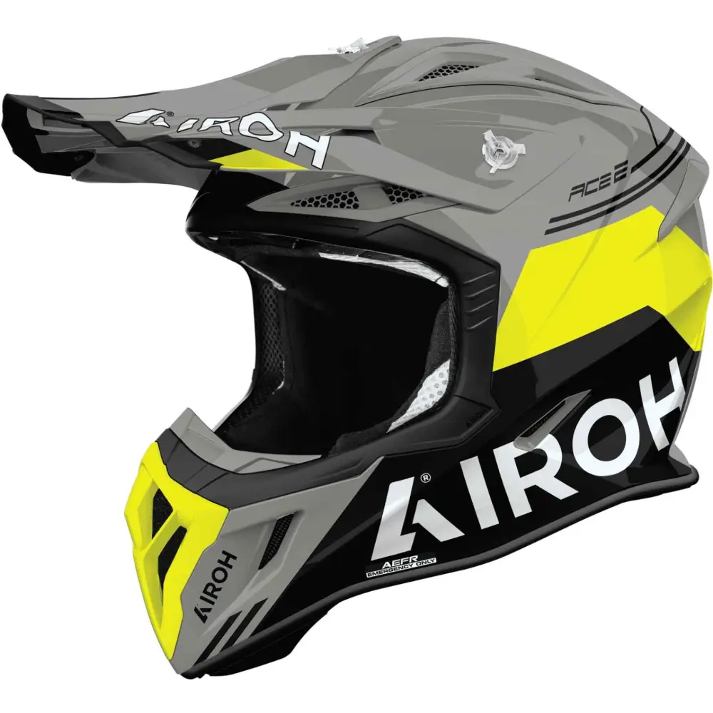 Casco Airoh Aviator Ace 2 Fury Yellow Gloss
