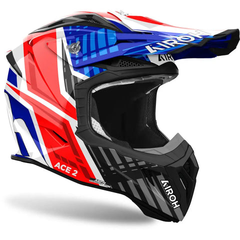Casco Airoh Aviator Ace 2 Proud Blue / Red Gloss