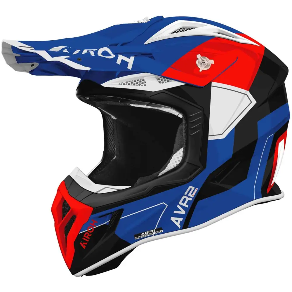 Casco Airoh Aviator Ace 2 Shield Blue/Red Gloss