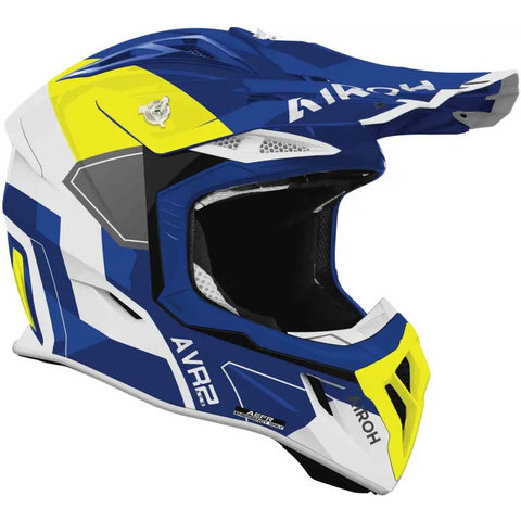 Casco Airoh Aviator Ace 2 Shield Blue/Yellow