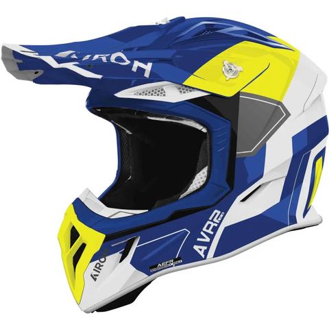 Casco Airoh Aviator Ace 2 Shield Blue/Yellow