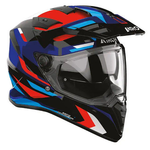 Casco Airoh Badx-X Glitch Blue/Red